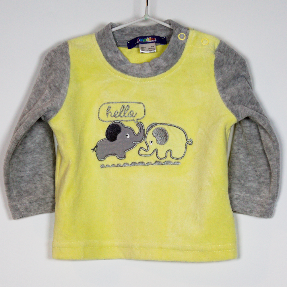 2-6M
Elephant Velour Top