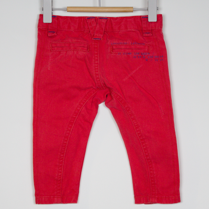 3-6M
Distressed Coral Jeans