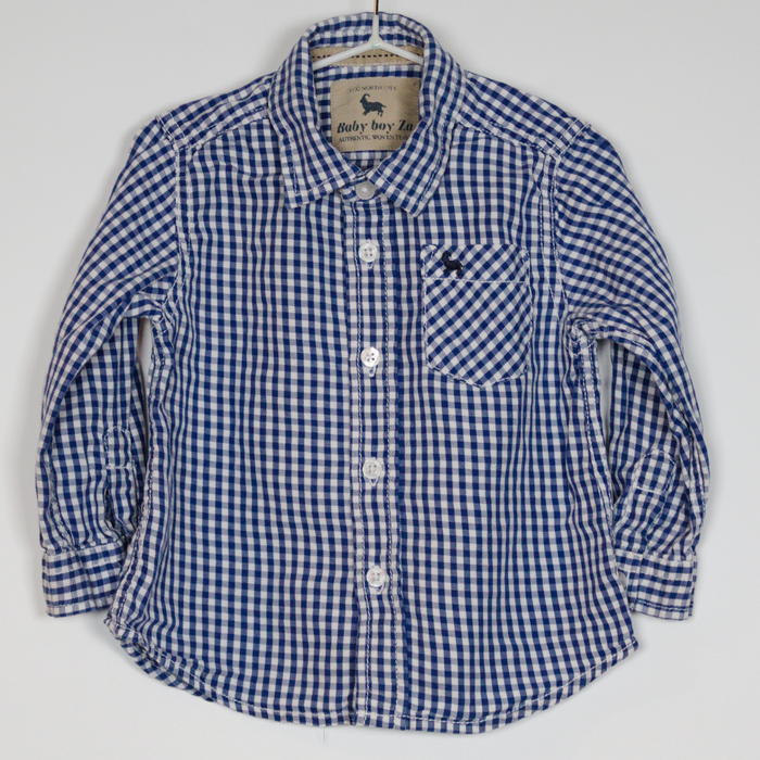 9-12M
Gingham Zara Shirt