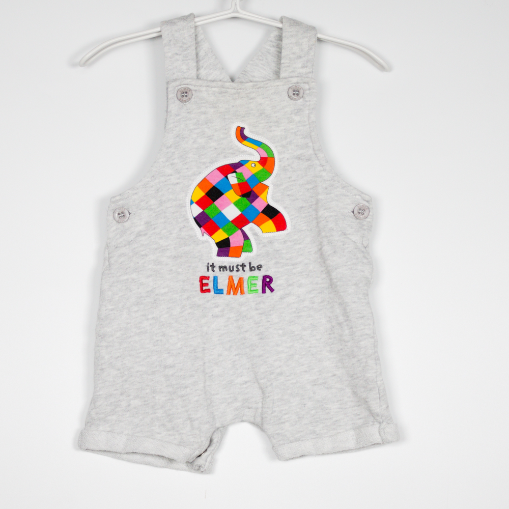 3-6M
Elmer Dungarees