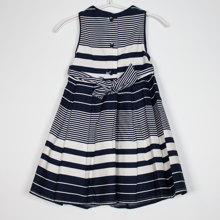 3-6M
Navy/White Stripe Dress