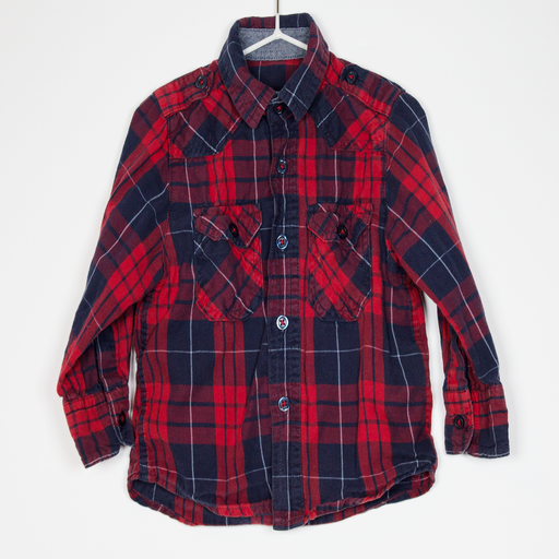 9-12M
Red/Navy Check Shirt