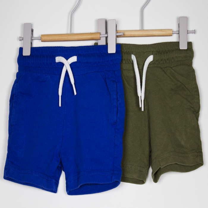 6-9M
Cobalt & Khaki Shorts