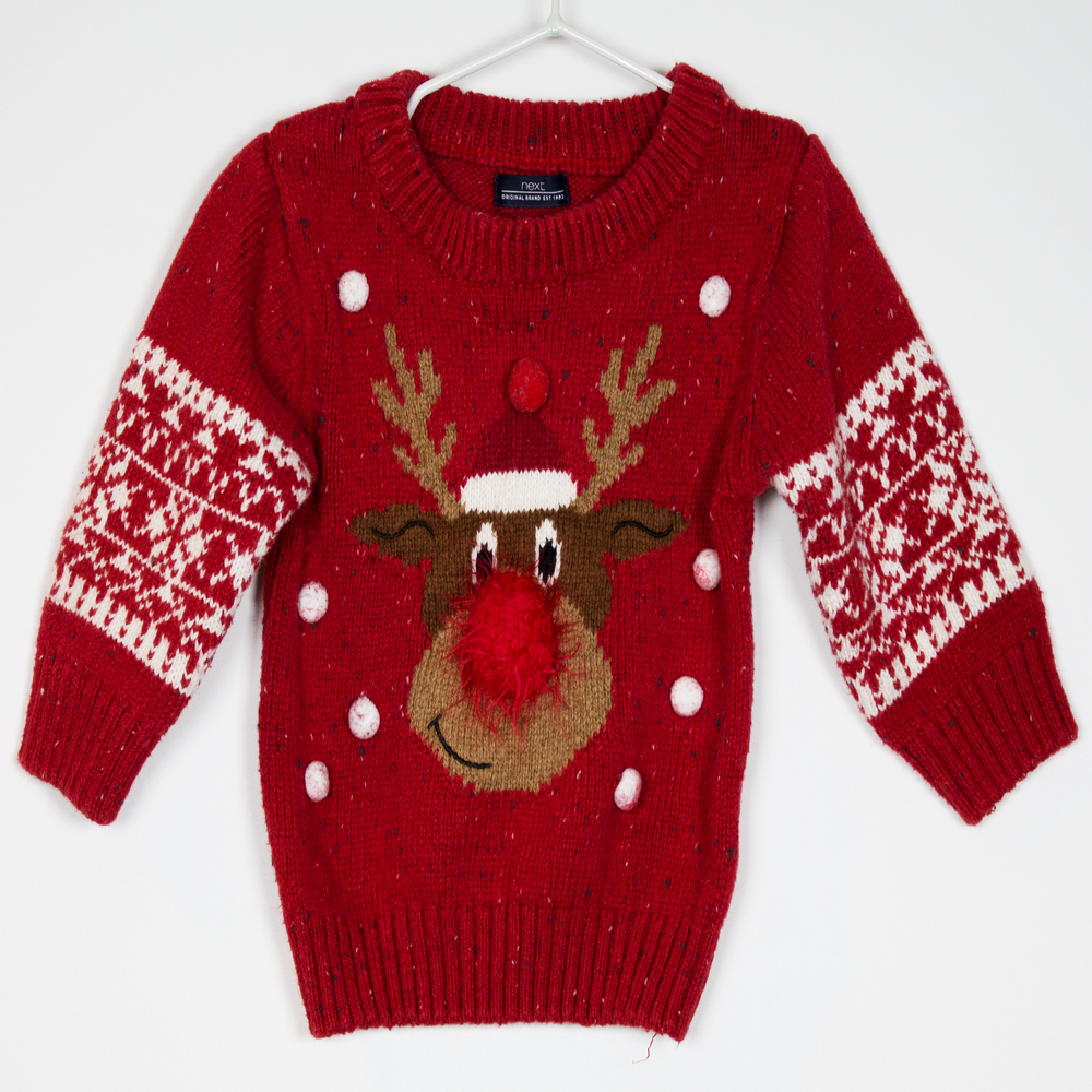 6-9M
Fluff Nose Rudolph Jumper