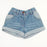 Girls Shorts - 09-12 Light Blue Denim Shorts