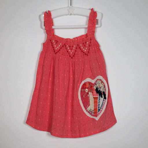06-09M Pink Patchwork Heart Top