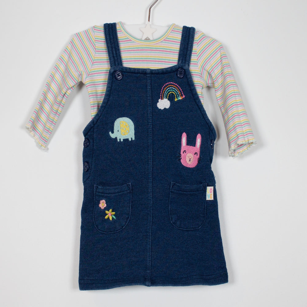 00-03M Sweet Pinny Set